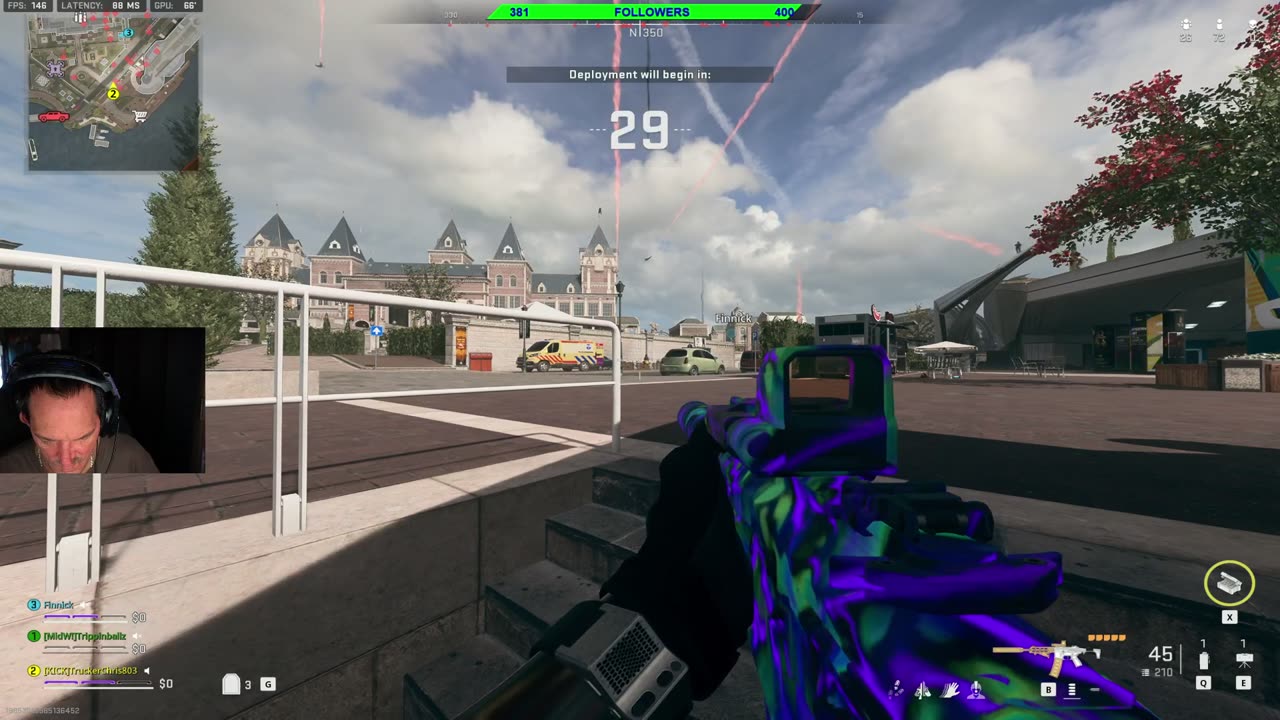 Running some call of duty
