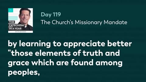 Day 119: The Church’s Missionary Mandate — The Catechism in a Year (with Fr. Mike Schmitz)