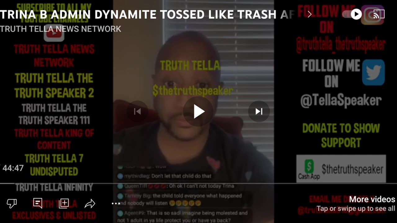 TRINA B WHAT IS WRONG WITH YOU? QUESTIONS FROM TRUTH TELLA