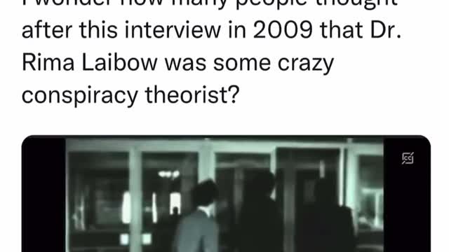 Interesting interview from 2009! Back then they thought she was nuts!