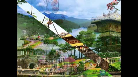 Ảnh và Tranh phong cảnh Việt Nam Vẽ tranh đề tài Phong cảnh Mĩ thuật 7 Cánh diều