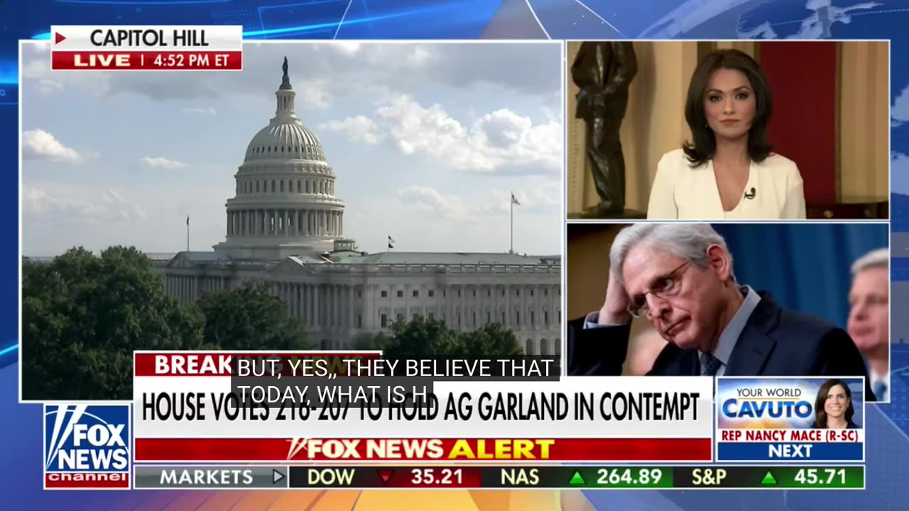 HOUSE VOTES TO HOLD AG MERRICK GARLAND IN CONTEMPT OF CONGRESS