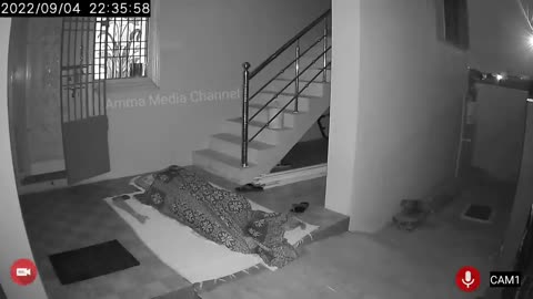 Scary ghost recorded in Cctv camera