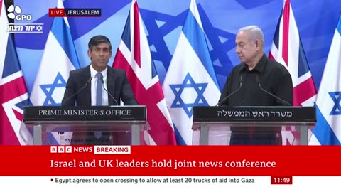 UK pm rishi Sonic tells Israel we want you to win