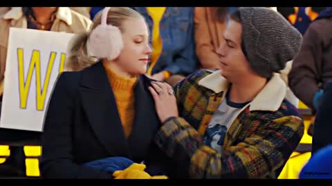 Betty & Jughead Sitting in Fire