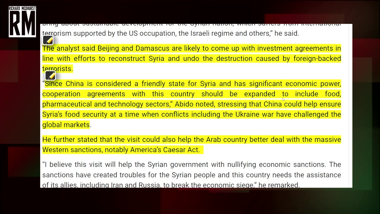 Bgun/Scottritter: Syrian prez.BASHAR ASSAD meetXi jinping