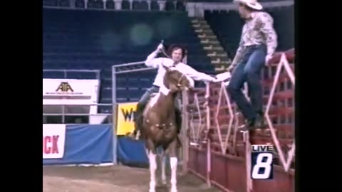 Circa 1990 - Randy Ollis on a Horse, Patty Spitler & Eric Halvorson Crack Up