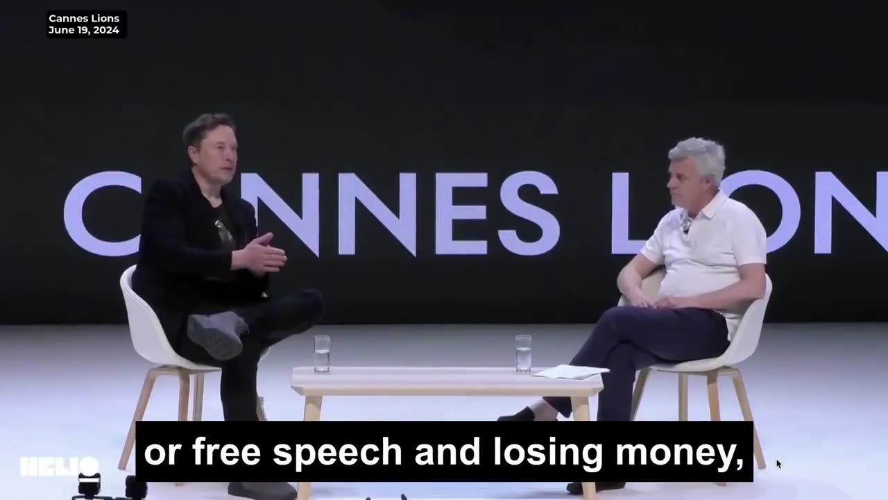 Elon We choose Free Speech over Money at X