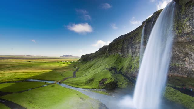 Seljalandsfoss Waterfall Free To Use (No Copyright)