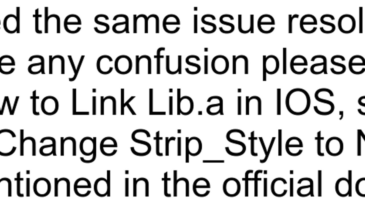 quotFailed to lookup symbol symbol not foundquot when running Flutter plugin with native iOS static