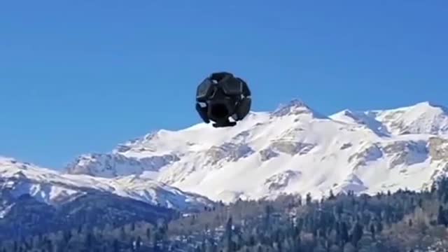 Flying Saucer Transporting Extraterrestrials to Earth