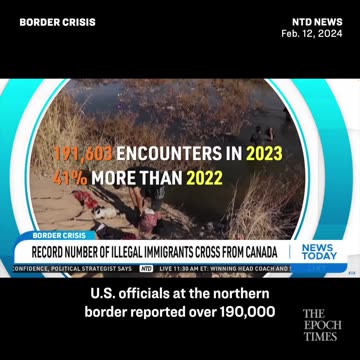 Record number of illegal immigrants cross from Canada