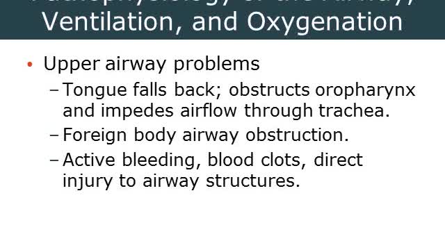 AEMT Ch 16 Airway Management, Ventilation, and Oxygenation Part 1