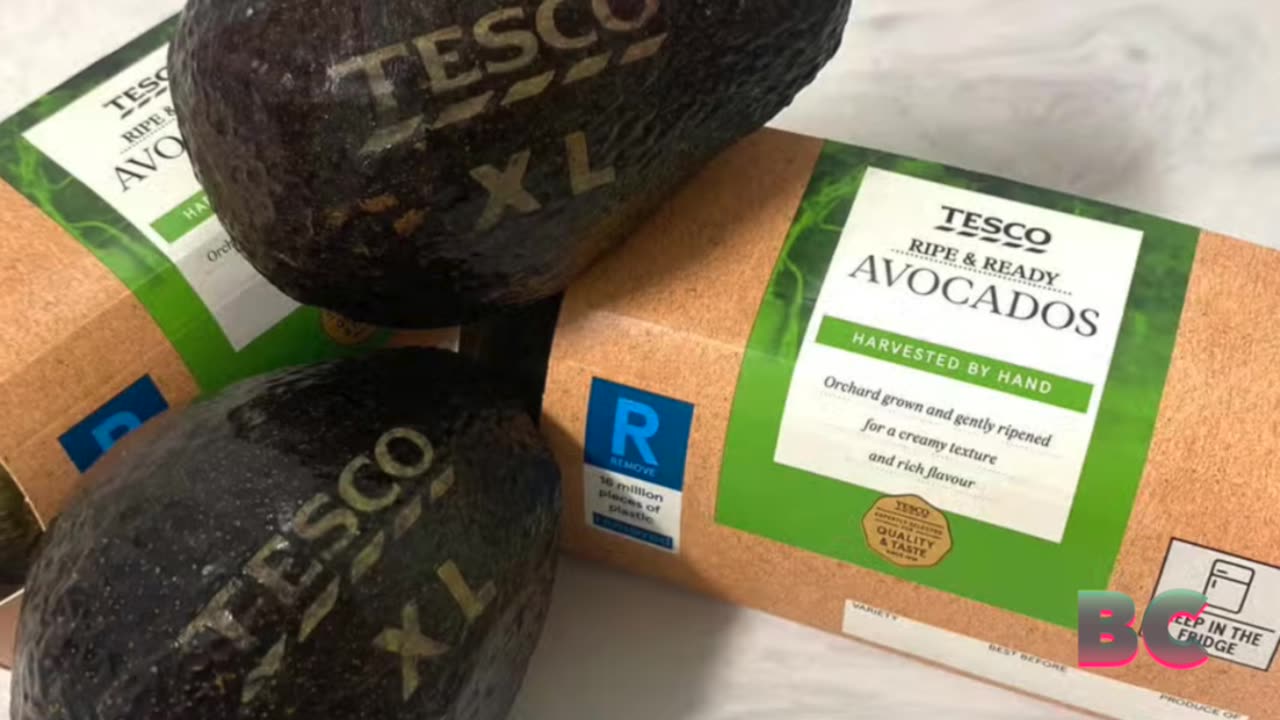 British supermarket Tesco is laser-tattooing avocados to cut plastic pollution