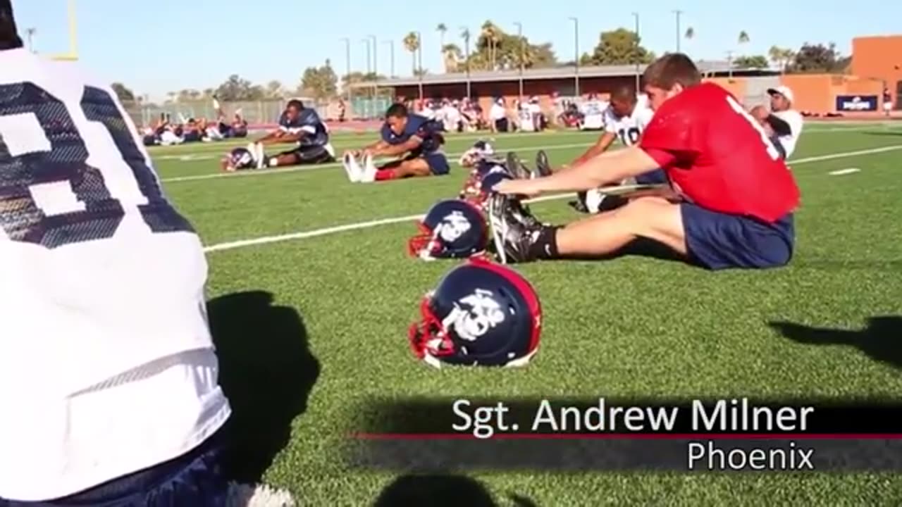 High School athletes participate in firstever Semper Fidelis Bowl