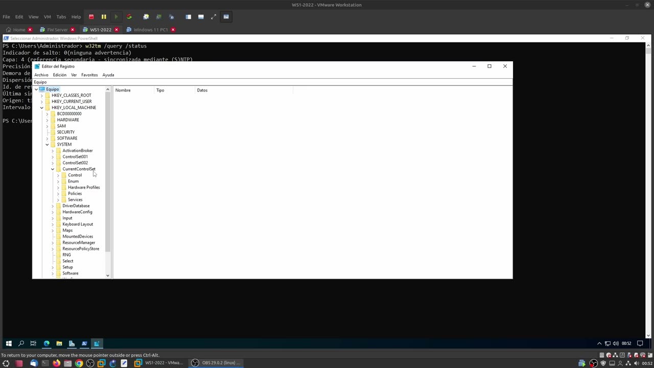 Configurar Cliente y Servidor NTP con Windows Server 2022