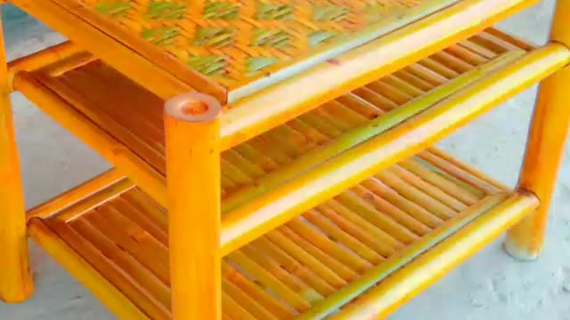 Bamboo Table And Chair Handcraft, Handicraft