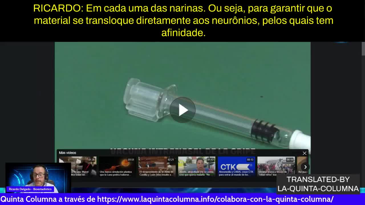 "Vacina" intranasal na Espanha. Mais grafeno direto aos neurônios.