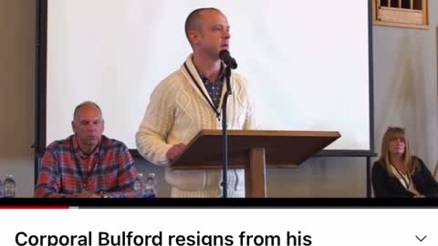 Corporal Bulford Resigns From Justin Trudeau Over Tyrannical Orders - Watch