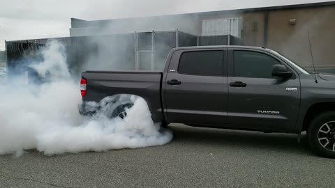 Toyota Tundra burnout