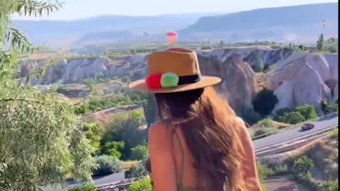 Enjoy your life in Cappadocia 🤎 Beautiful lady