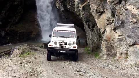 Waterfall Road... On the way to Chamé, the capital of Manang District in Nepal 17th September 2015