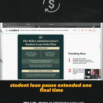 President Biden's Student Loan Forgiveness Plan. #TheBag💰