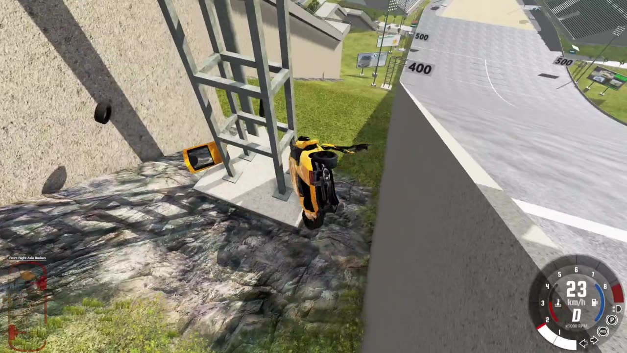 Stairs Jump Down #115 🚙 BeamNG Drive PC Game 💥 CAR crash