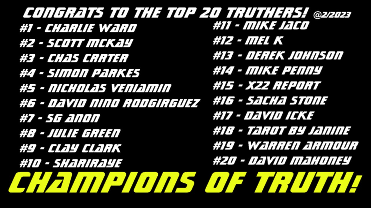 Champions of Truth - TRUTH by WDR Preview of Ep. 279