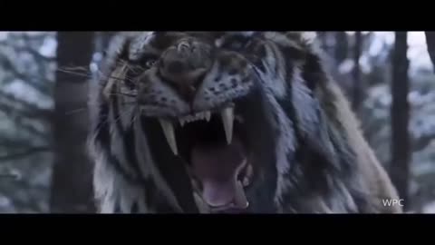 Tiger and lion roar