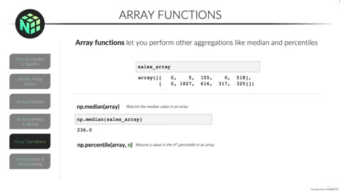 Array Functions video 20