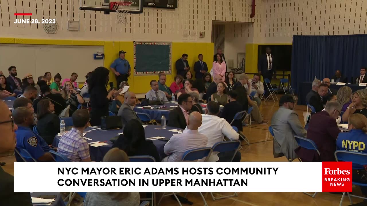 NYC Mayor Eric Adams Hosts Community Conversation In Upper Manhattan