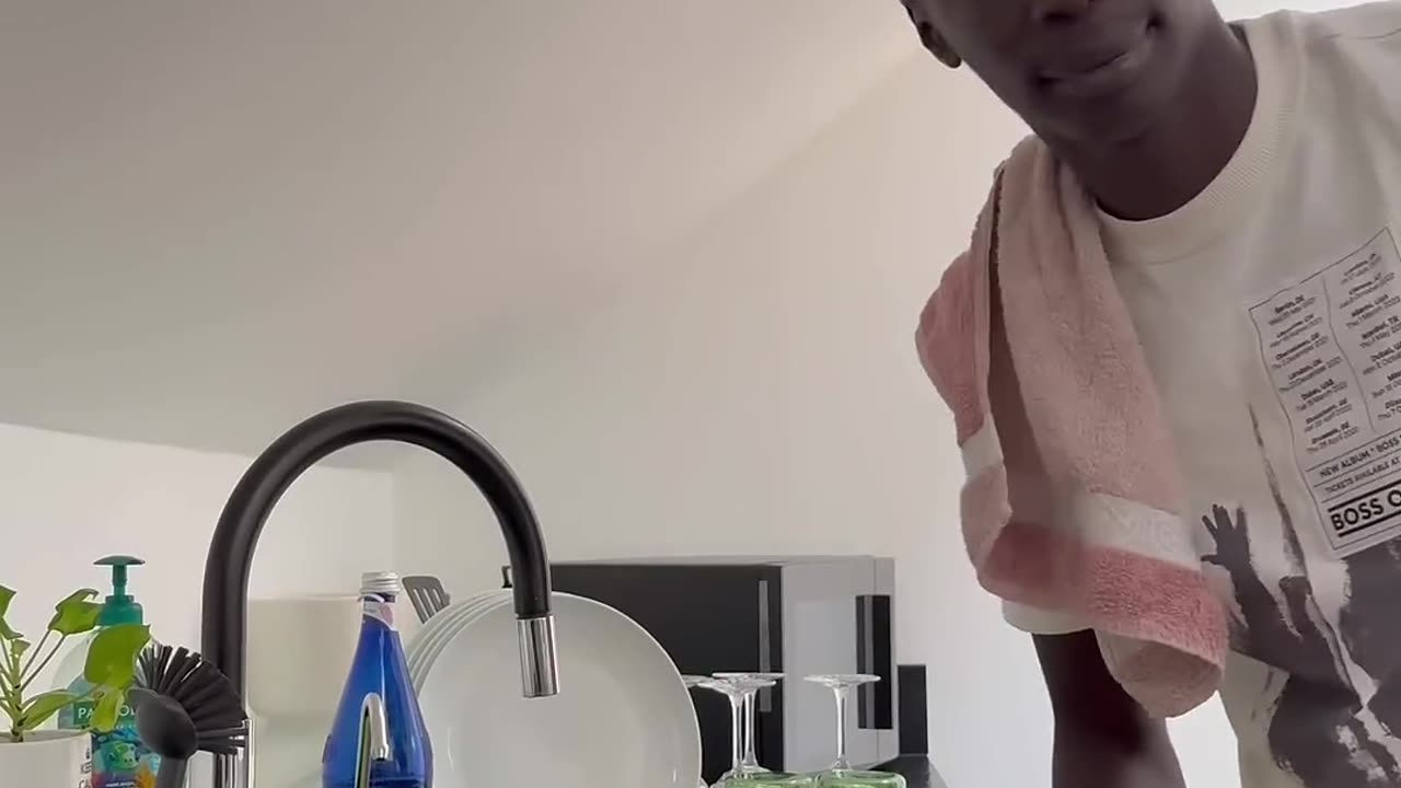 Wash your dishes please #khabylame #comedy #shorts