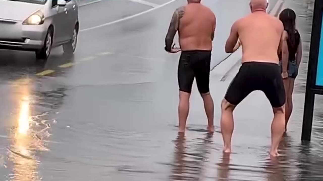 Getting Splashed By Passing Cars