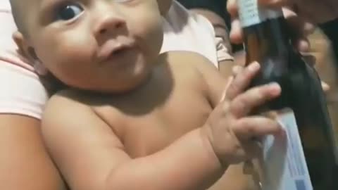 "Baby's Hilarious Fake Bottle Adventure"? 🍼😄