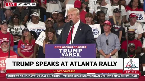 FULL SPEECH: President Trump and JD Vance Take the Stage at the Rally in Atlanta - 8/3/2024