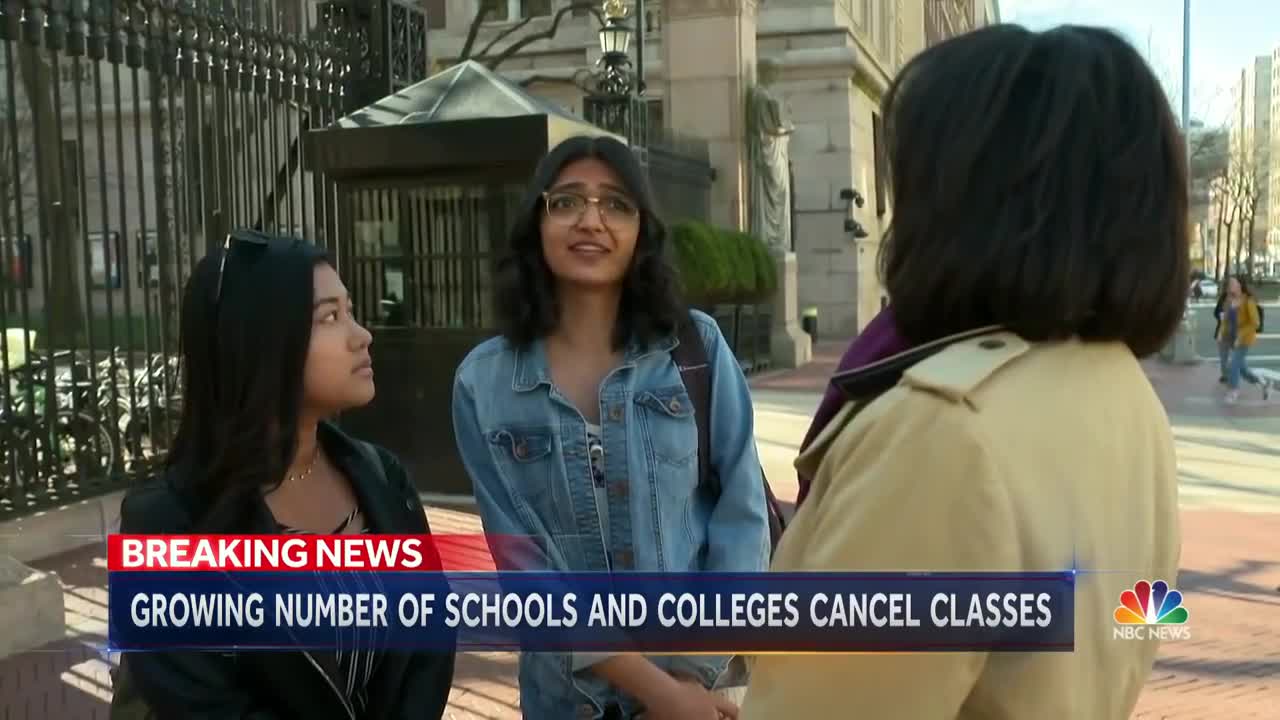 Coronavirus The Rippling Effects Of School Closures On Students NBC Nightly News