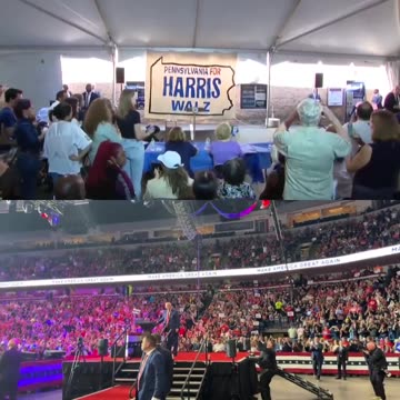 President Trump visiting PA vs. Kamala visiting PA