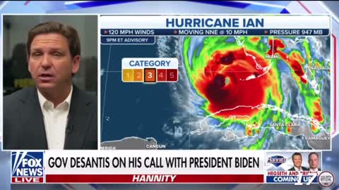 Governor Ron DeSantis explains Florida’s plan for hurricane Ian