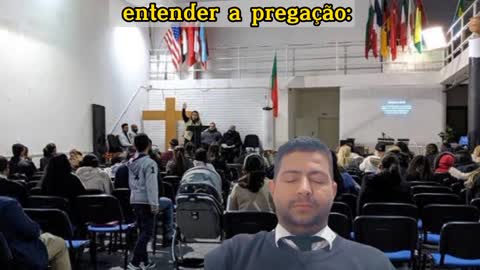 Eu com sono tentando entender a pregação: