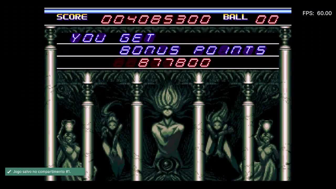 Devil Crash / Mega Drive / Gameplay Parte 2 / Com Save Stage.