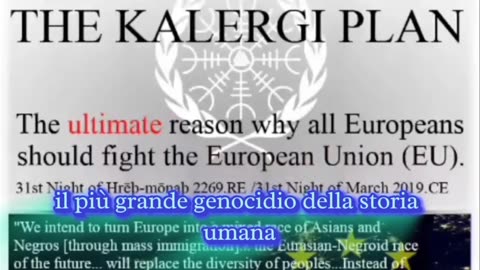 Coudenhove-Kalergi e il suo piano di 💩