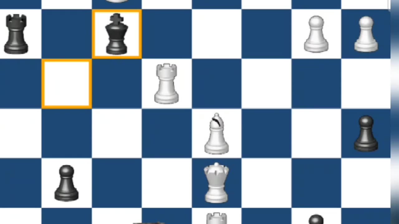 Crushing defeat: the opponent king cornered
