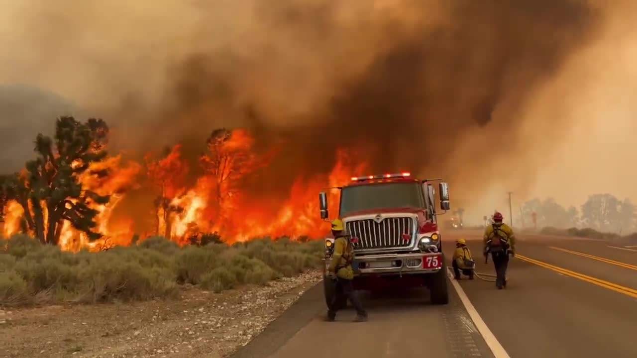 Wildfire in Southern California.