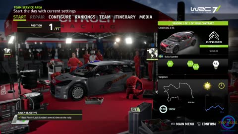 WRC 7 1-09 Career WRC 2 Sweden part 2