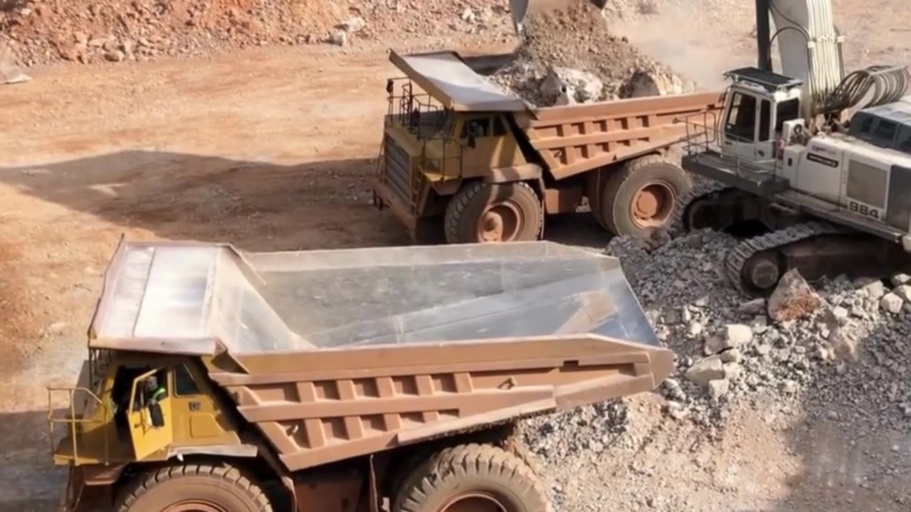 It is said that this driver on the construction site drives the excavator