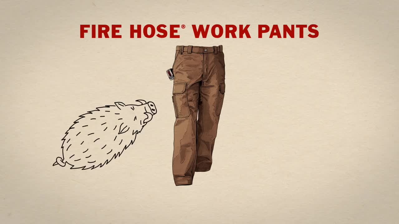 Duluth Trading TV Commercial Fire Hose® Work Pants vs. Hail Mary Hog