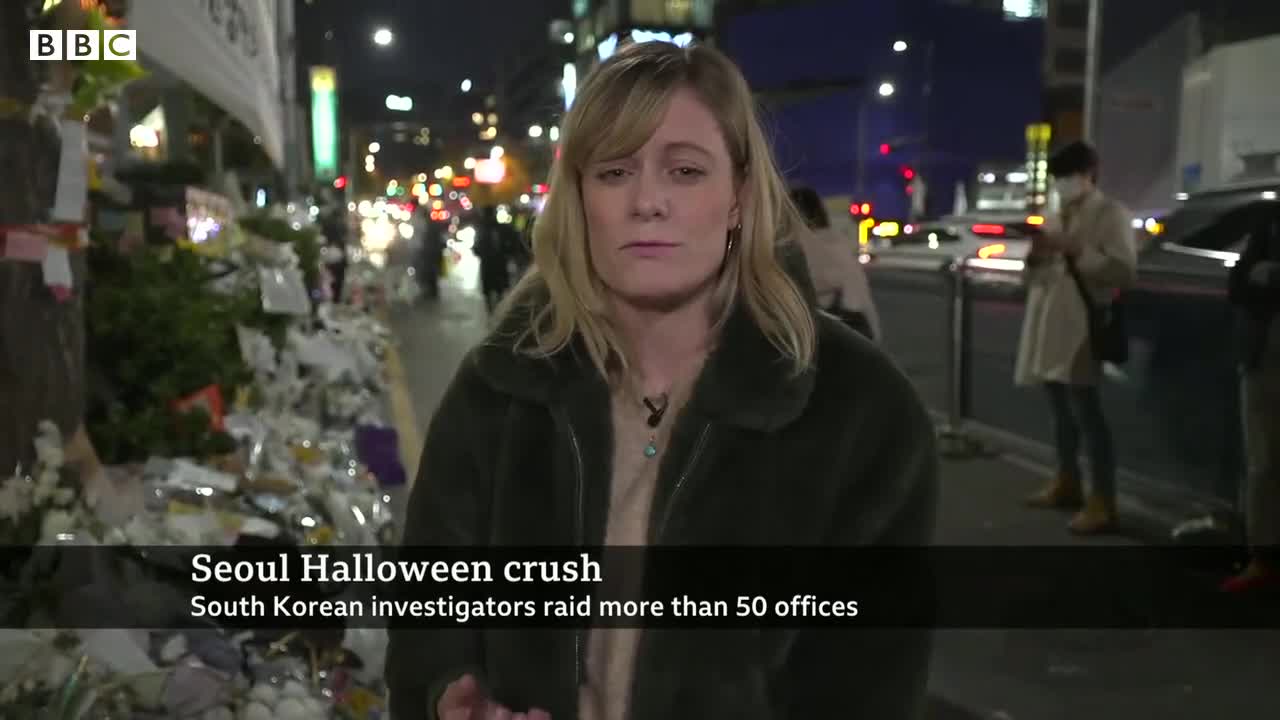 South Korea Halloween crush investigators raid offices in search for answers - BBC News