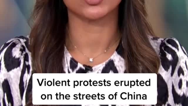 Violent protests erupted on the streets of China