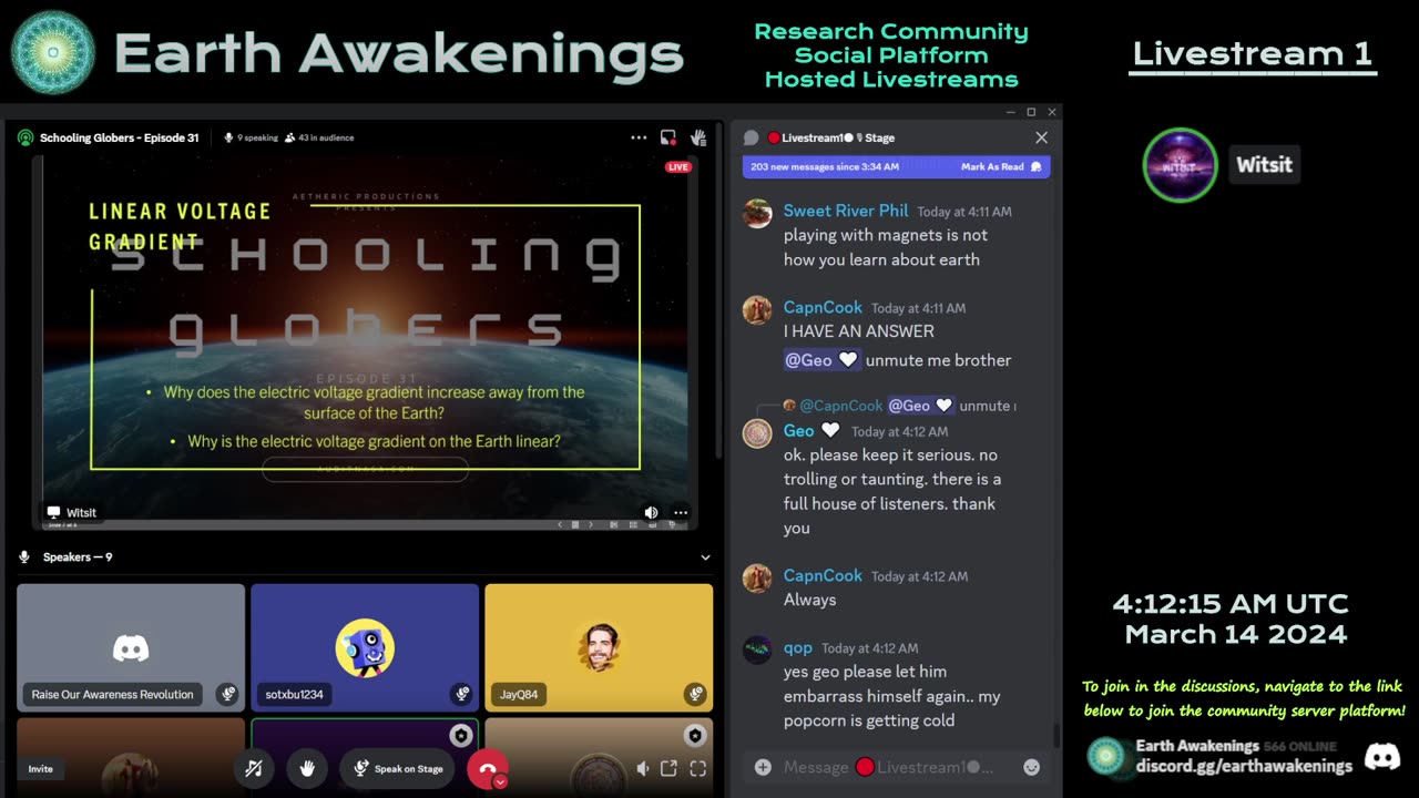 Earth Awakenings - Livestream 1 - #1478